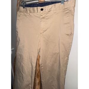 The Savile Row Company London Mens 32/32 Tan Cotton Chino Stretch Casual Pants